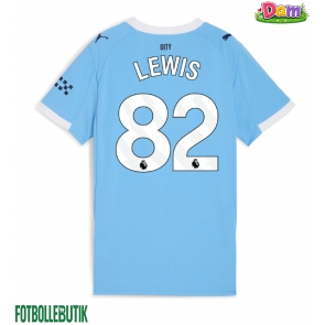 Manchester City Rico Lewis #82 Hemmatröja Kvinnor 2025-26 Kortärmad